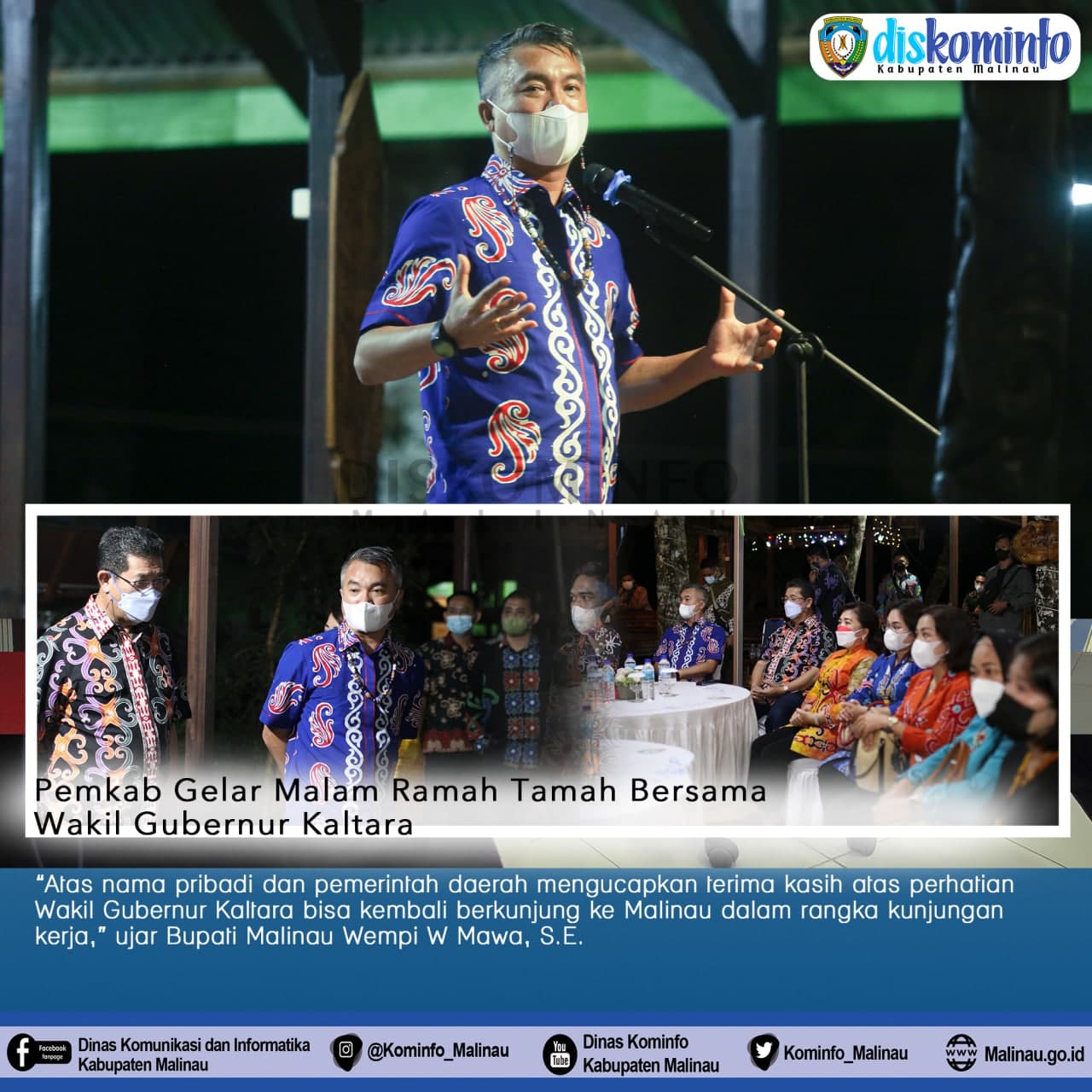 Pemkab Gelar Malam Ramah Tamah Bersama Wagub Kaltara main image