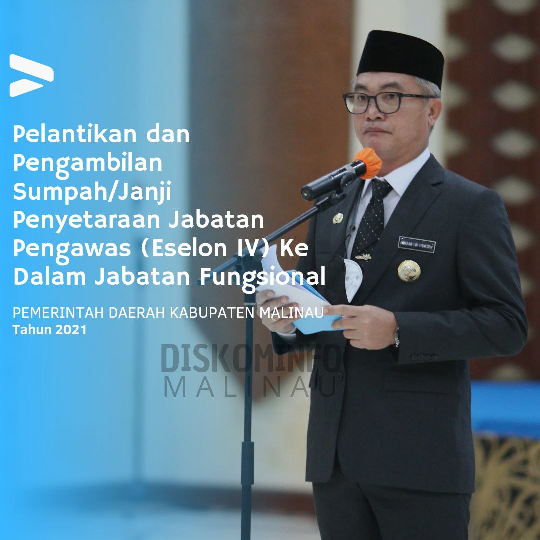 Bupati Pimpin Pelantikan Penyetaraan Jabatan Pengawas Ke Dalam Jabatan Fungsional main image