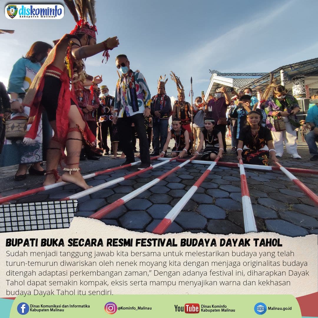 Bupati Buka Secara Resmi Festival Budaya Dayak Tahol