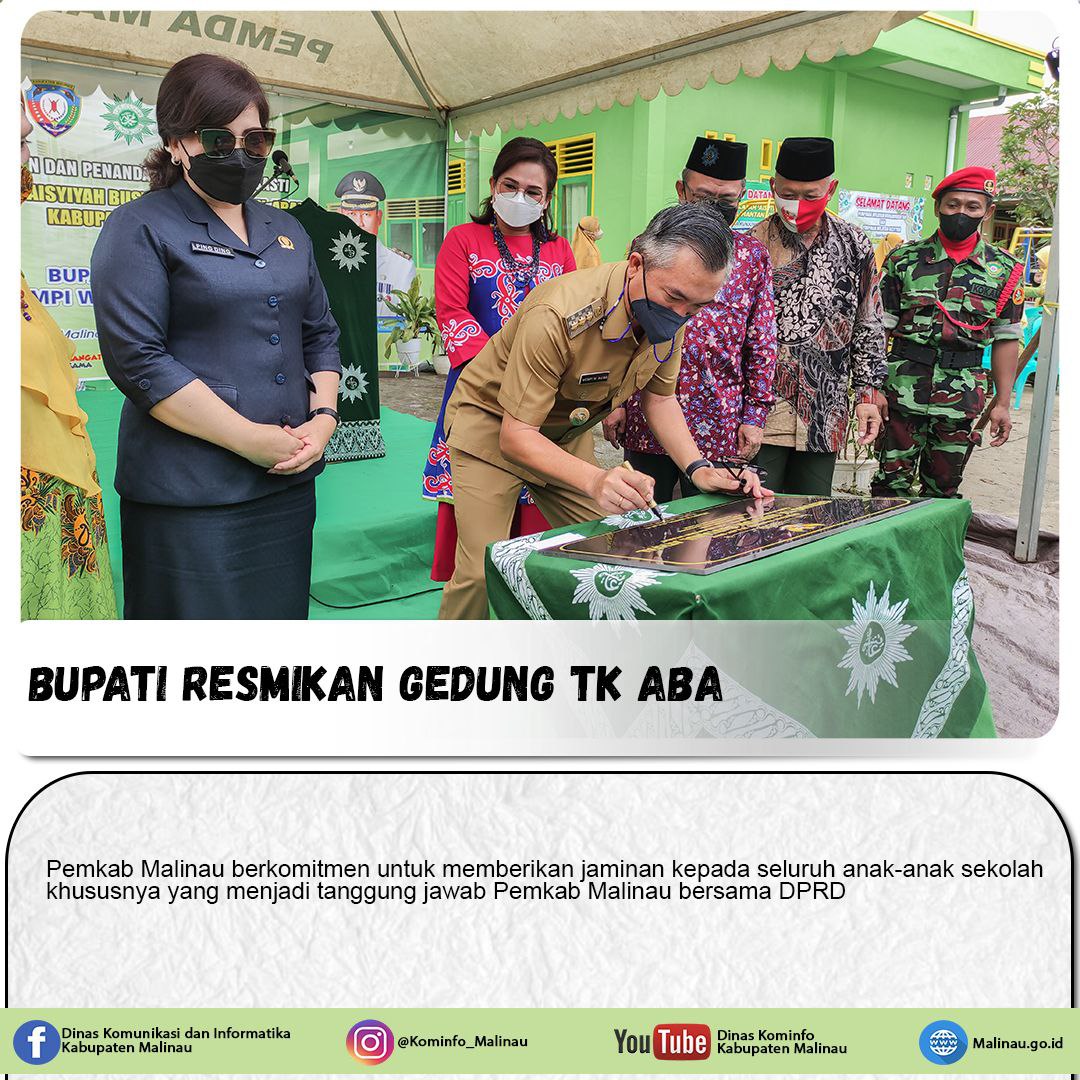 Bupati Resmikan Gedung TK ABA main image