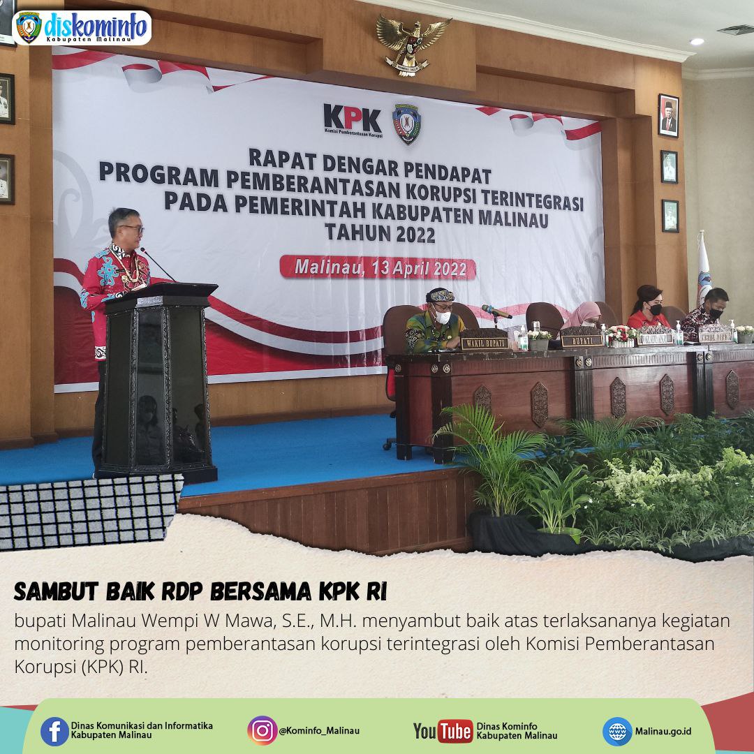 Bupati Sambut Baik RDP Bersama KPK main image