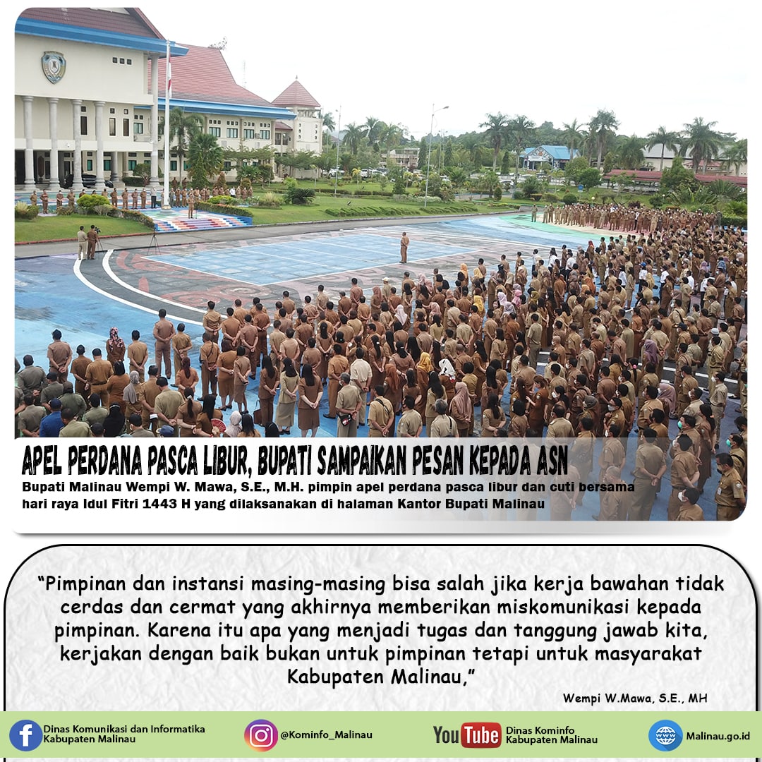 Pimpin Apel Perdana Pasca Libur, Bupati Sampaikan Pesan Kepada ASN main image