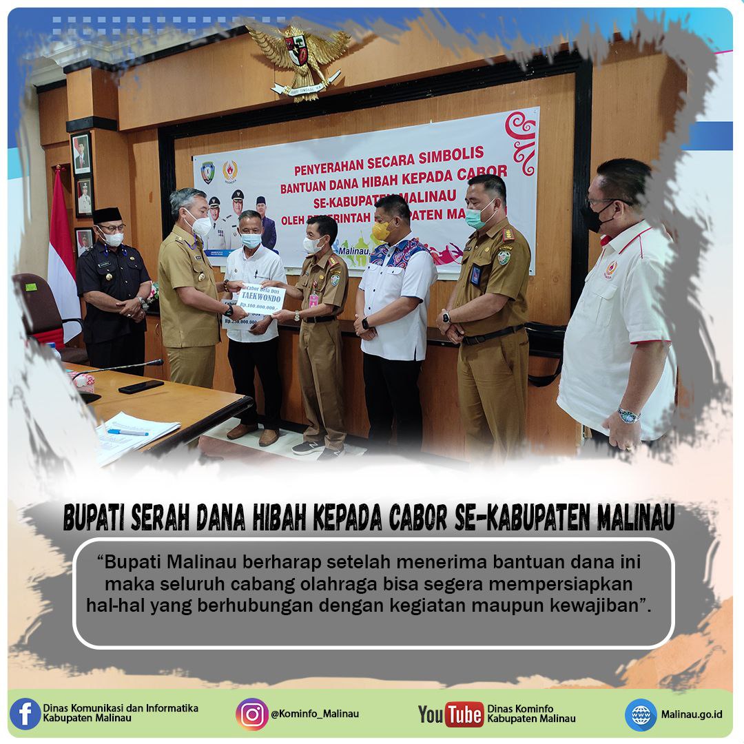 Bupati Serahkan Dana Hibah Kepada Cabor Se-Kabupaten Malinau main image