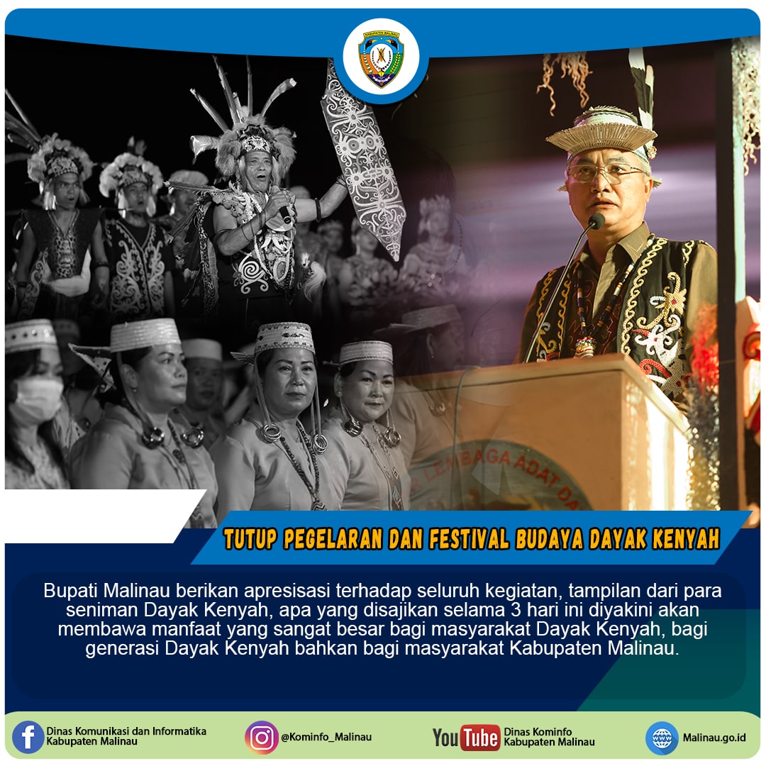 Bupati Tutup Secara Resmi Pagelaran dan Festival Seni Budaya Dayak Kenyah Kabupaten Malinau main image