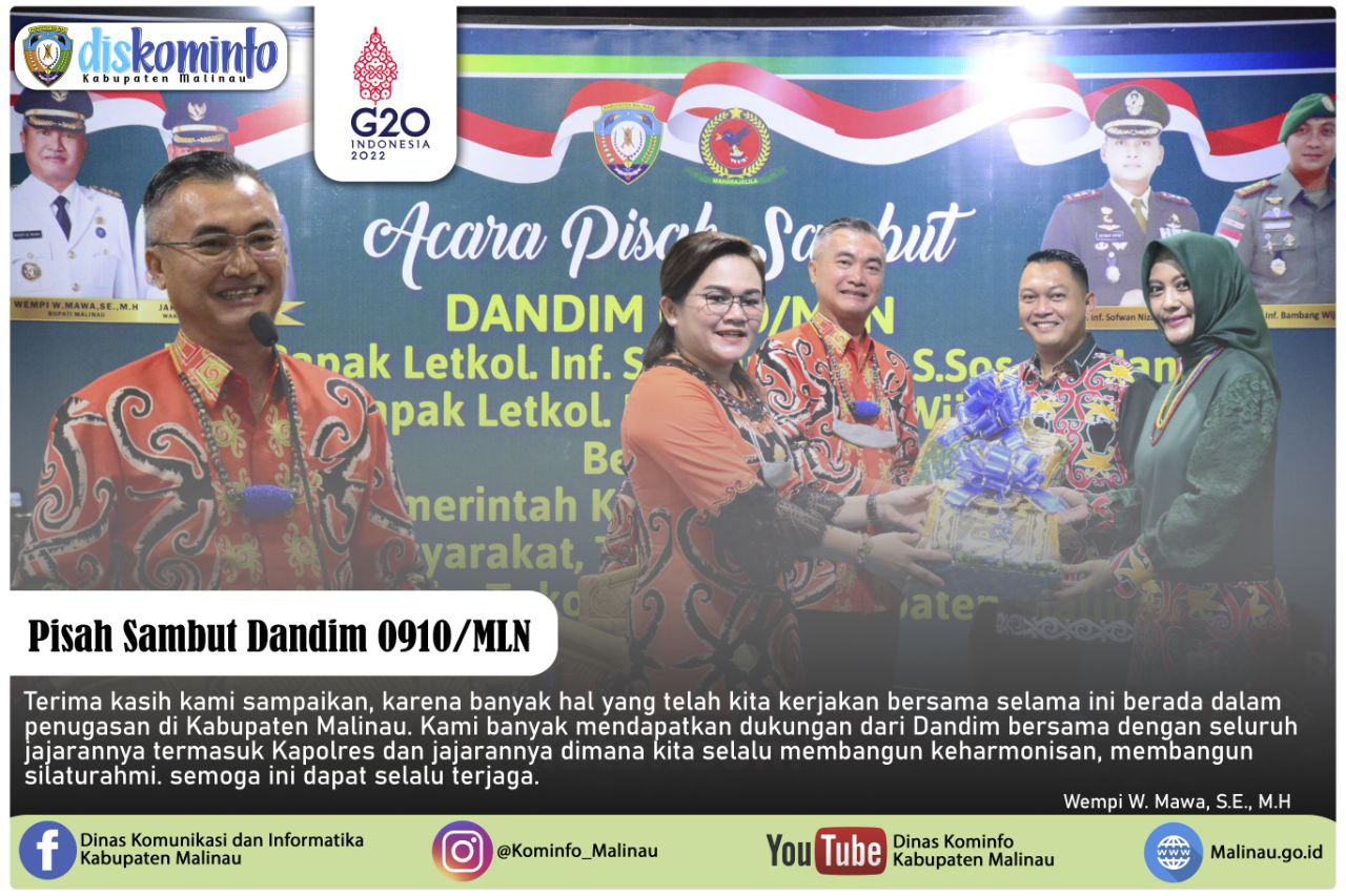 Pemkab Gelar Pisah Sambut Dandim 0910/MLN main image