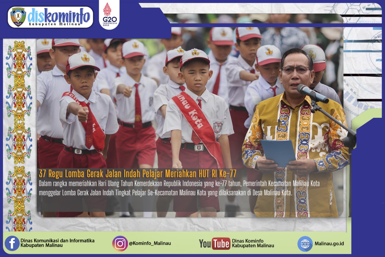 37 Regu Lomba Gerak Jalan Indah Pelajar Meriahkan HUT RI Ke-77 main image