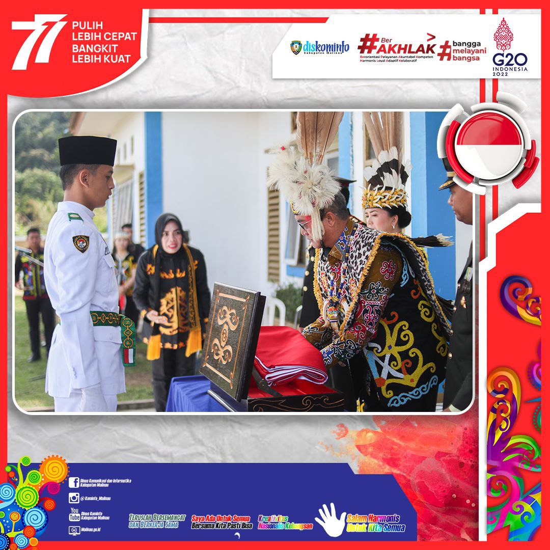 Bupati Malinau Pimpin Upacara HUT RI Ke-77 image 2