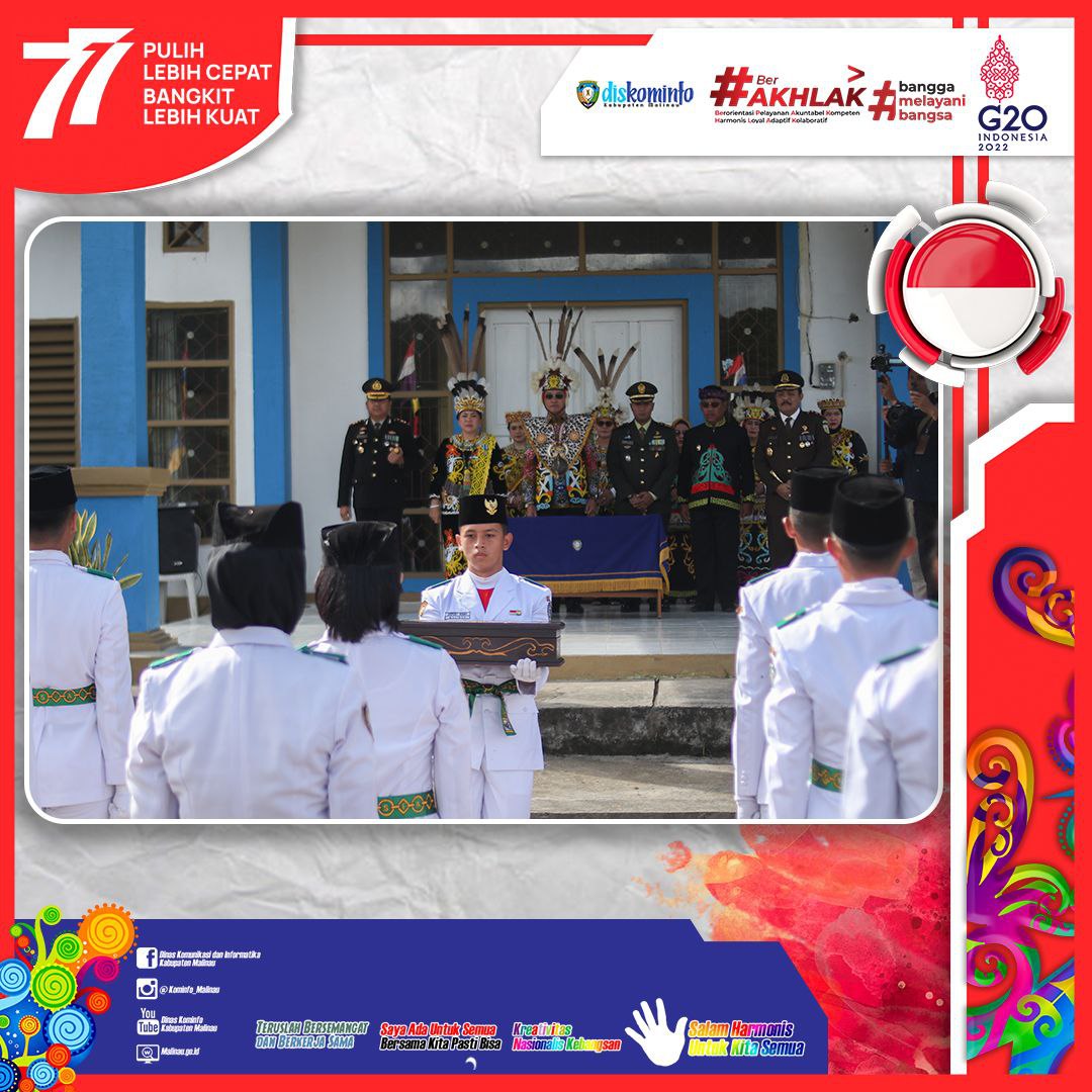 Bupati Malinau Pimpin Upacara HUT RI Ke-77 image 3