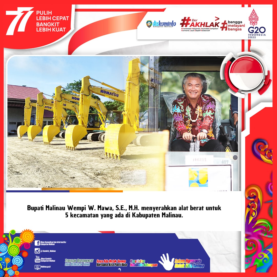 Bupati Serahkan Alat Berat Untuk 5 Kecamatan main image