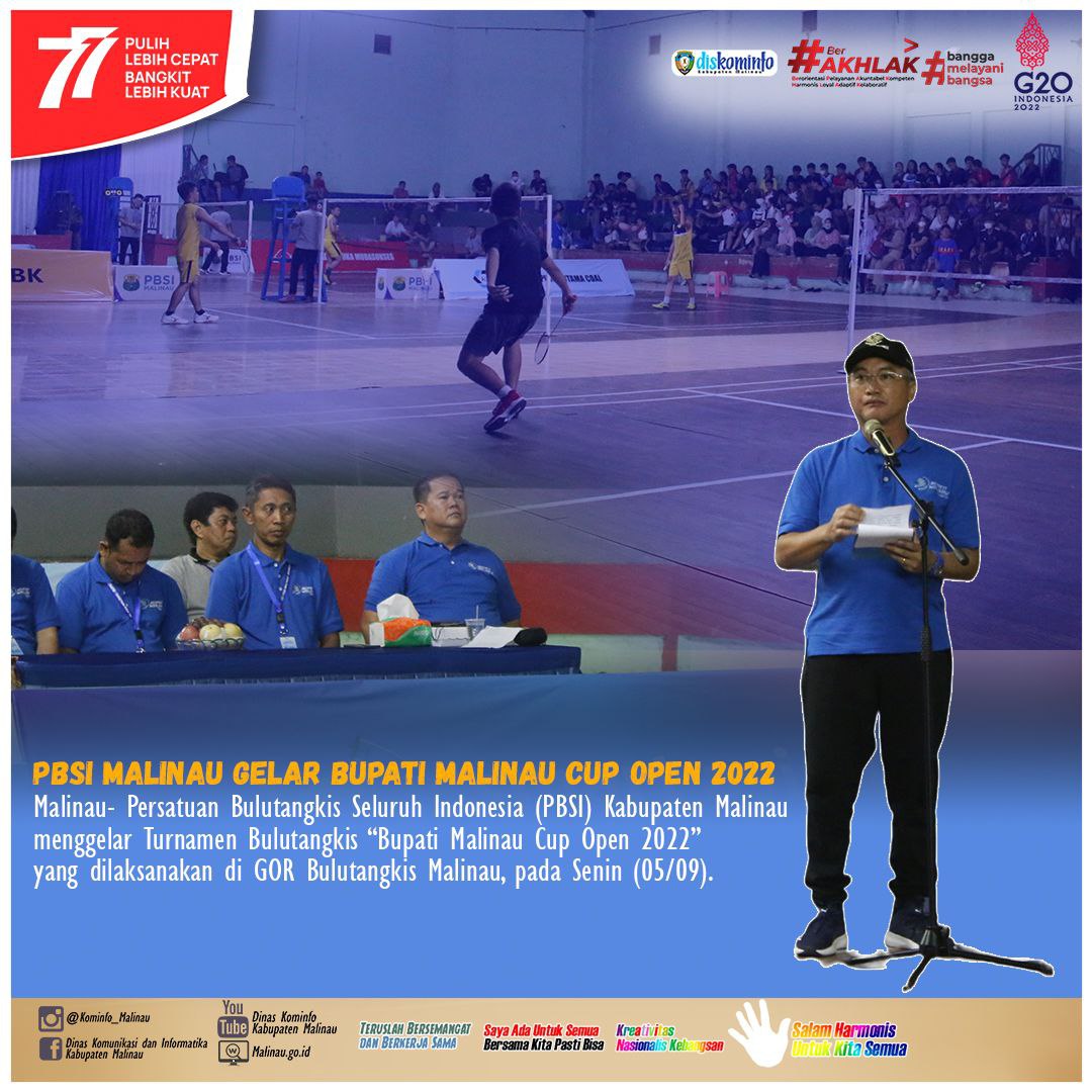 PBSI Malinau Gelar Bupati Malinau Cup Open 2022 main image