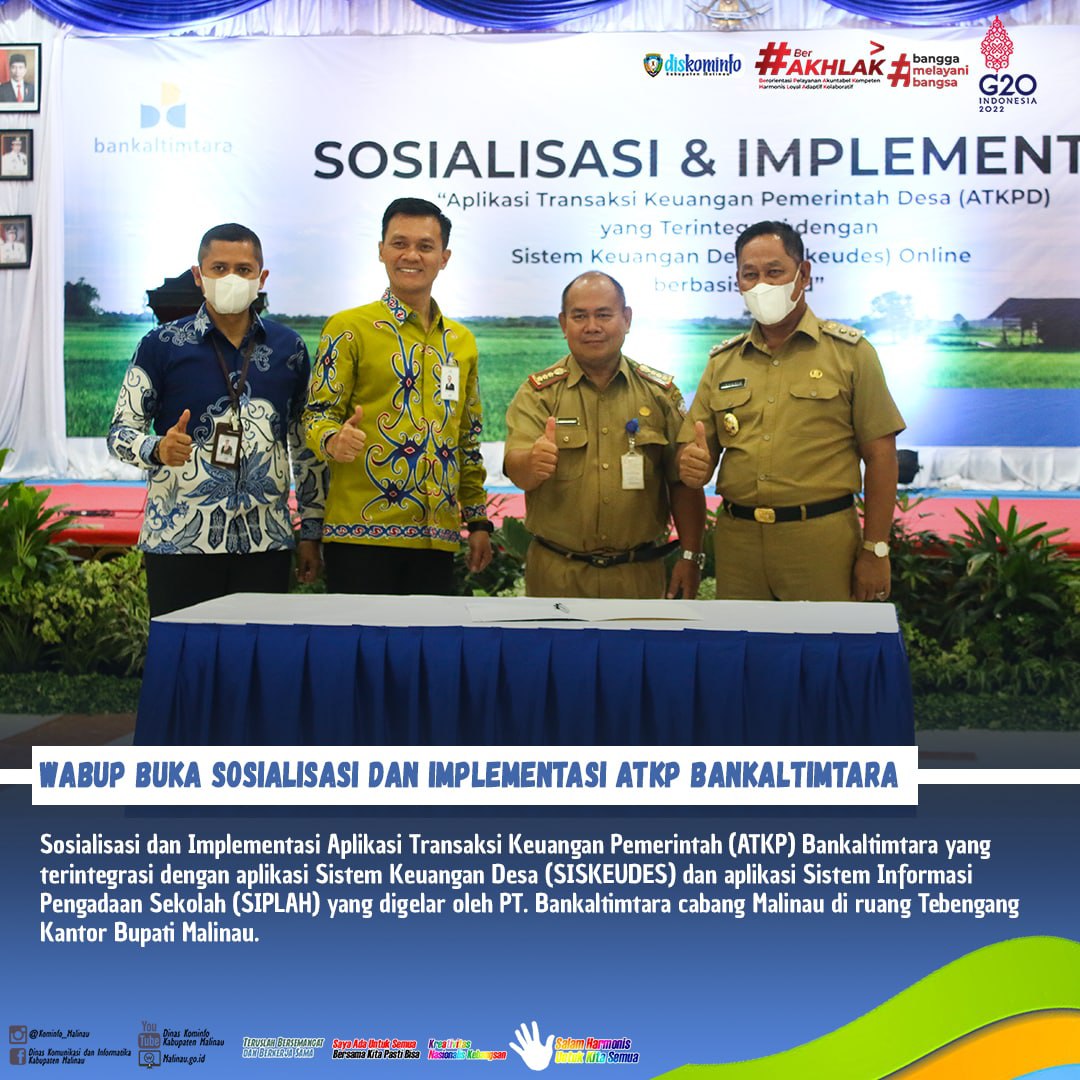 Wabup Buka Sosialisasi dan Implementasi ATKP Bankaltimtara main image