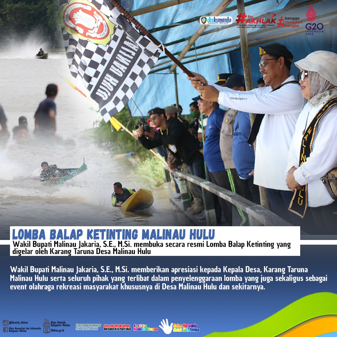Wabup Buka Secara Resmi Lomba Balap Ketinting Malinau Hulu main image
