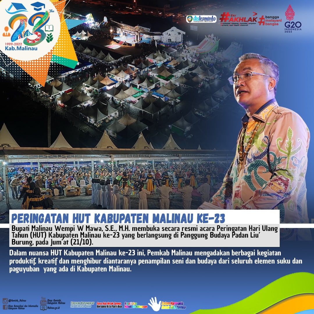 Bupati Buka Acara Peringatan HUT Kabupaten Malinau Ke-23 main image