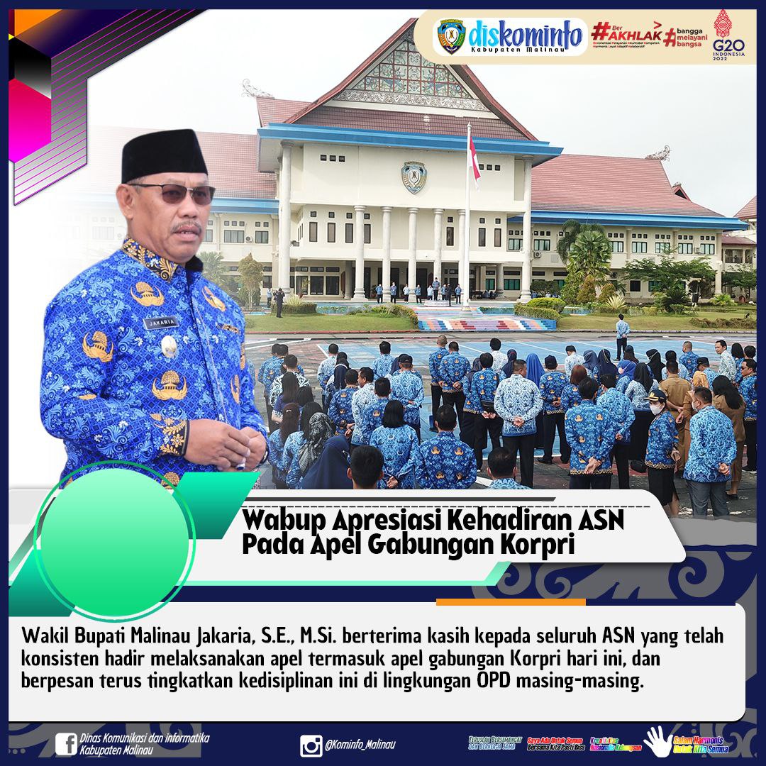 Wabup Apresiasi Kehadiran ASN Pada Apel Gabungan Korpri main image