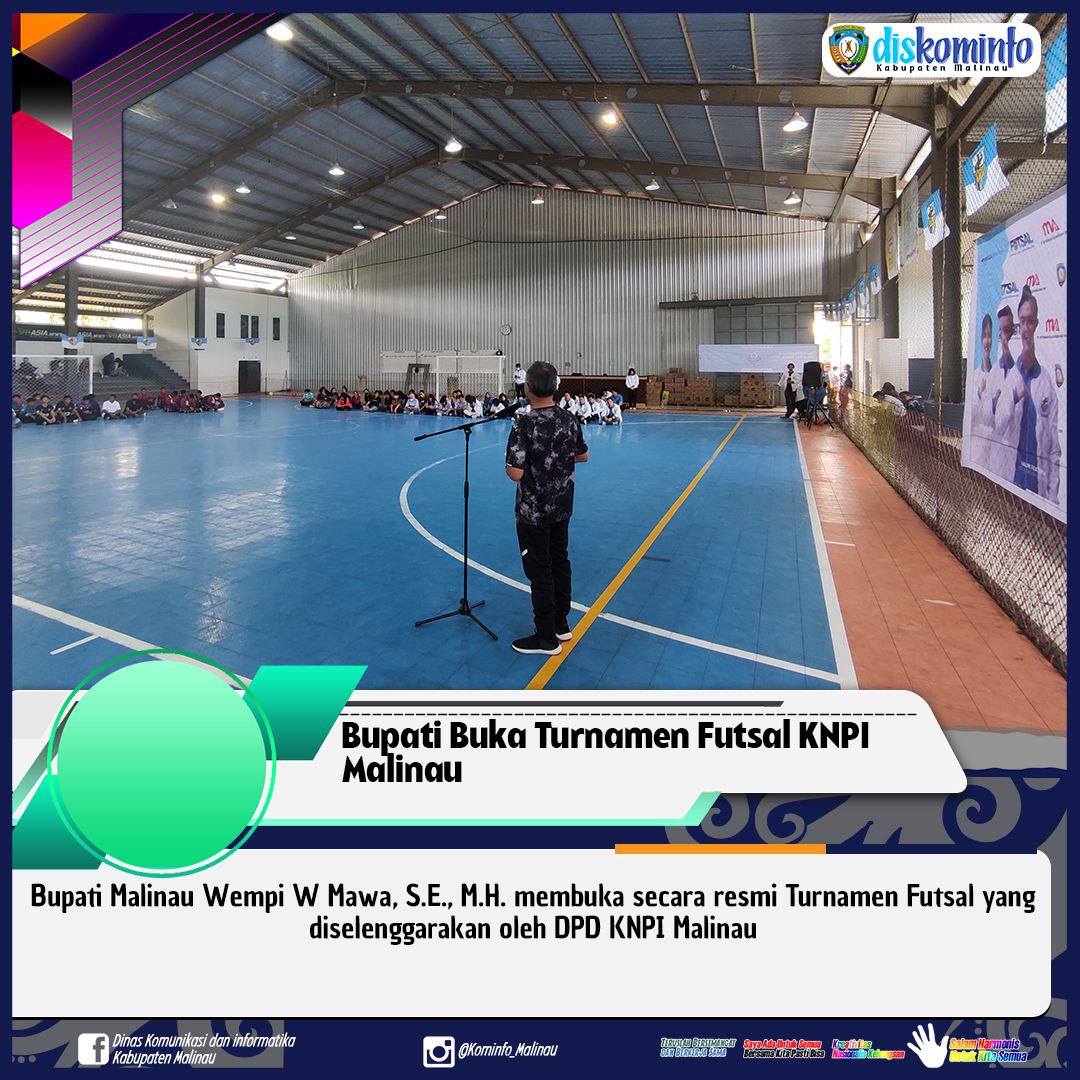 Bupati Buka Turnamen Futsal KNPI Malinau main image