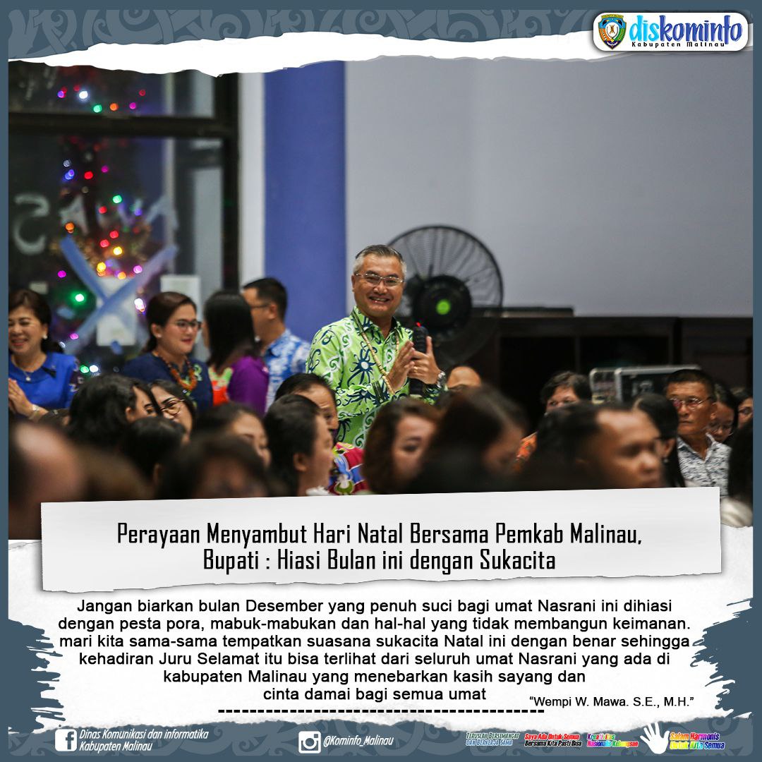 Perayaan Natal Bersama Pemkab Malinau, Bupati : Hiasi Bulan Ini dengan Sukacita main image
