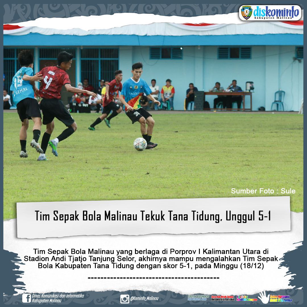Tim Sepak Bola Malinau Tekuk Tana Tidung, Unggul 5-1 main image