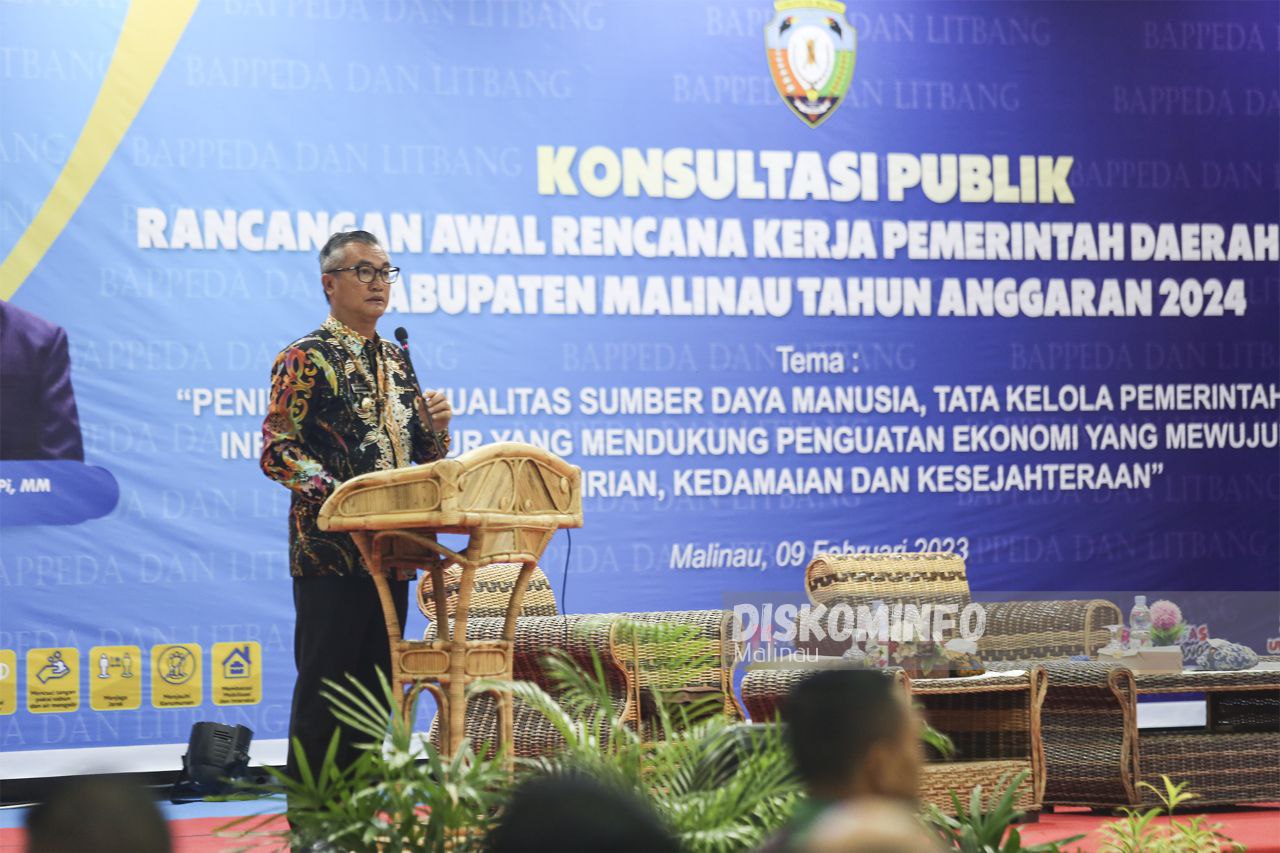 Bupati Buka Konsultasi Publik Rancangan Awal RKPD Tahun 2024 main image