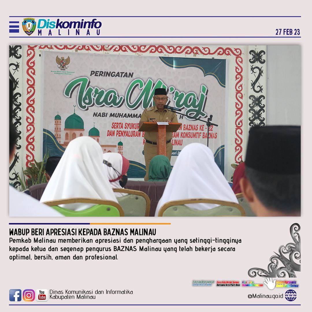 Wabup Beri Apresiasi Kepada BAZNAS Malinau main image