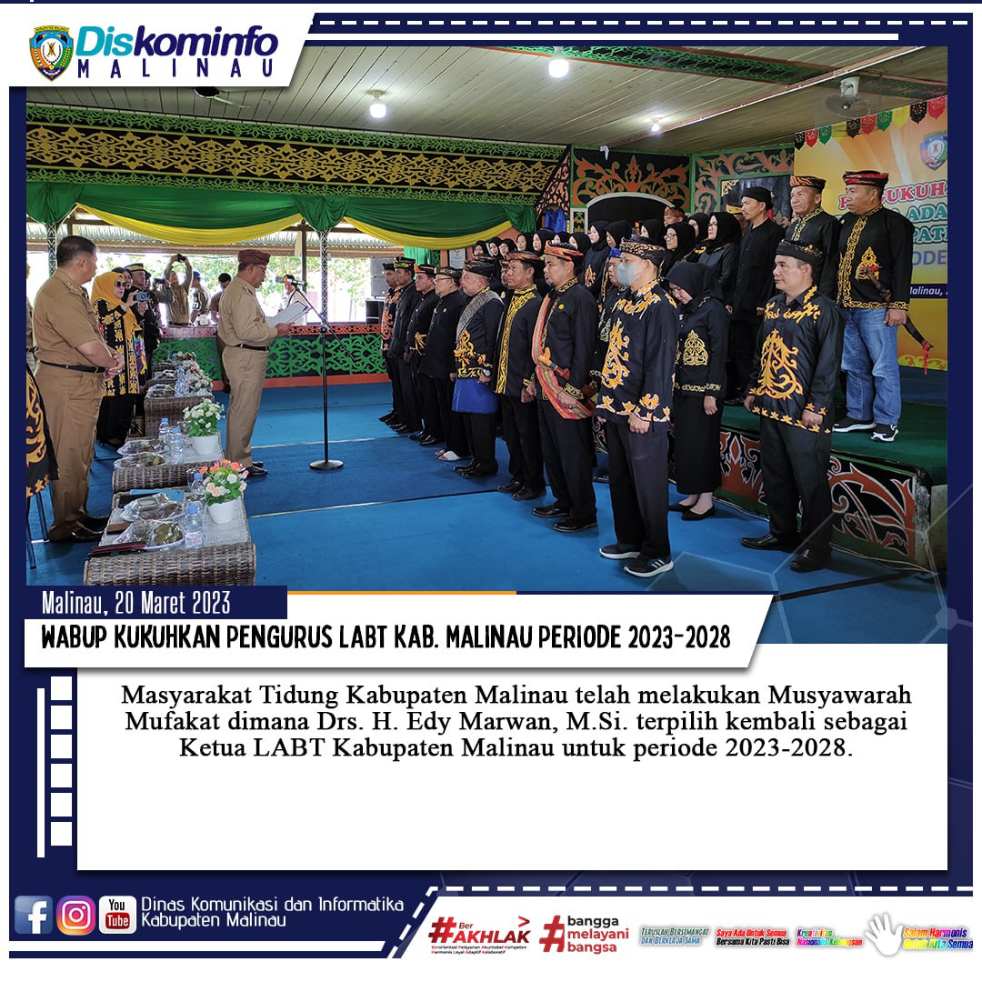 Wabup Kukuhkan Pengurus LABT Kab. Malinau Periode 2023-2028 main image