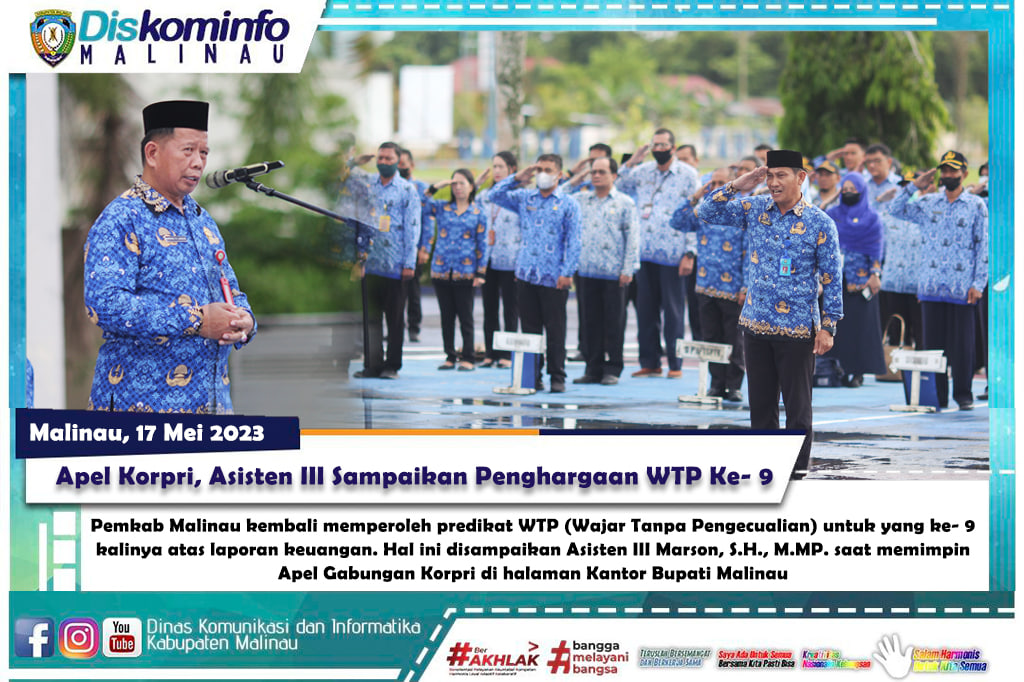 Apel Korpri, Asisten III Sampaikan Penghargaan WTP Ke- 9 main image