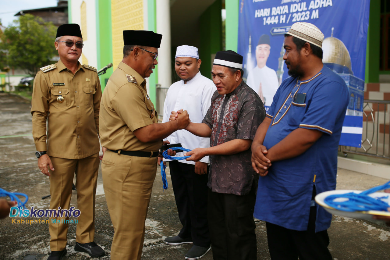 Serahkan Hewan Kurban, Bupati : Usahakan Kedepannya Semua Masjid Dapat Bantuan image 3