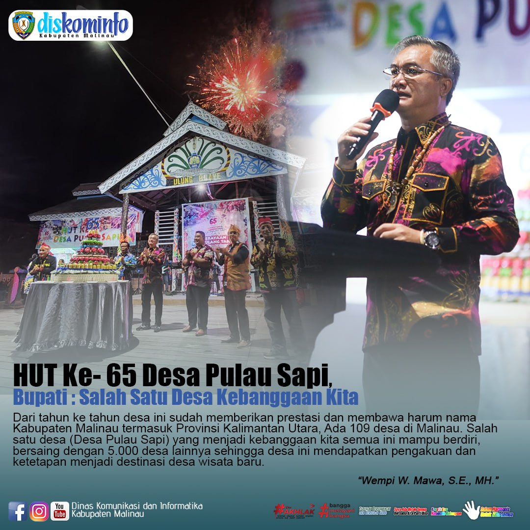 HUT Ke- 65 Desa Pulau Sapi, Bupati : Salah Satu Desa Kebanggaan Kita main image
