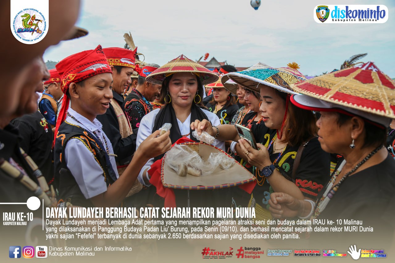 Dayak Lundayeh Berhasil Catat Sejarah Rekor MURI Dunia main image