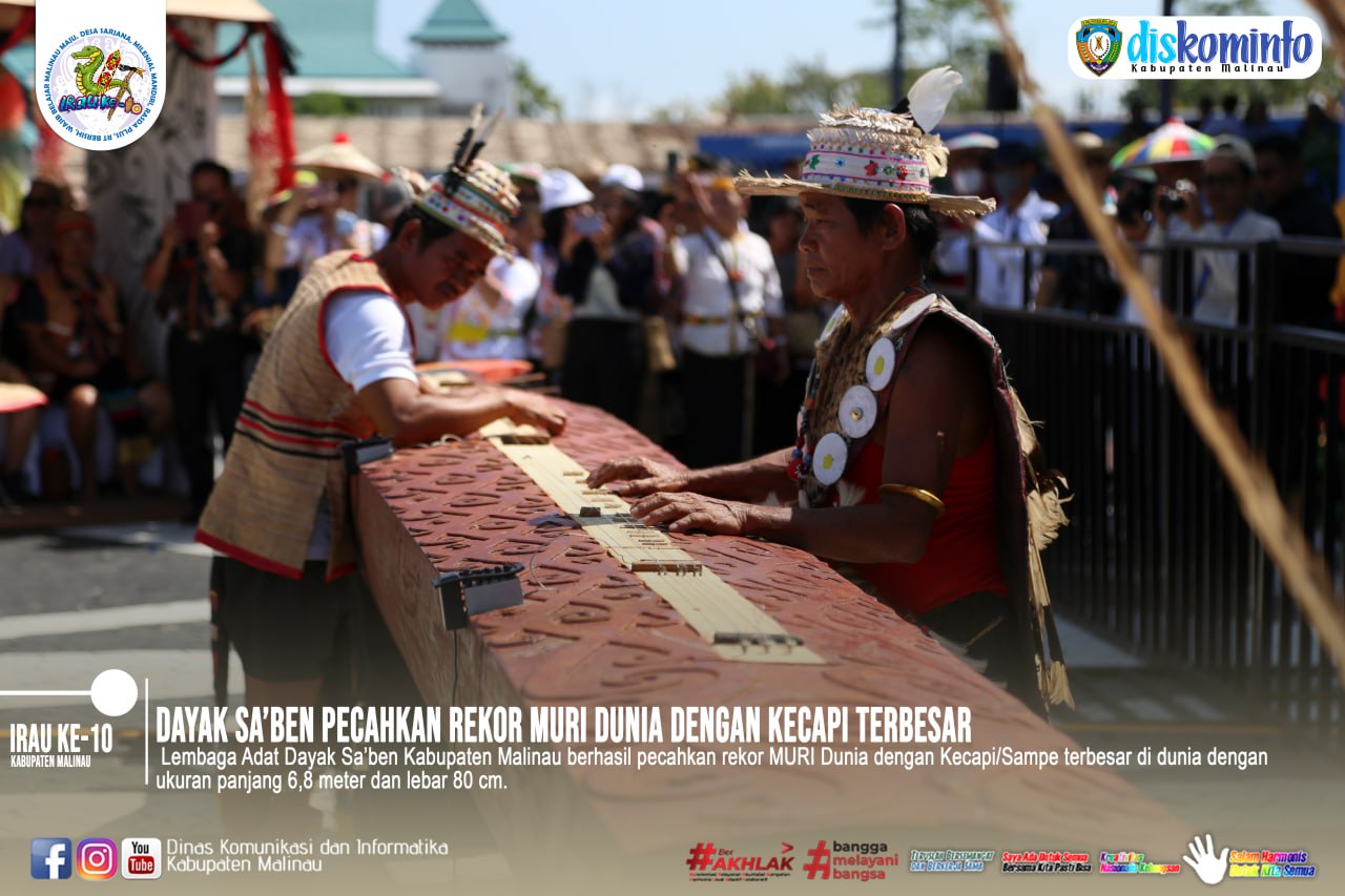 Dayak Sa’ben Pecahkan Rekor MURI Dunia Dengan Kecapi Terbesar main image