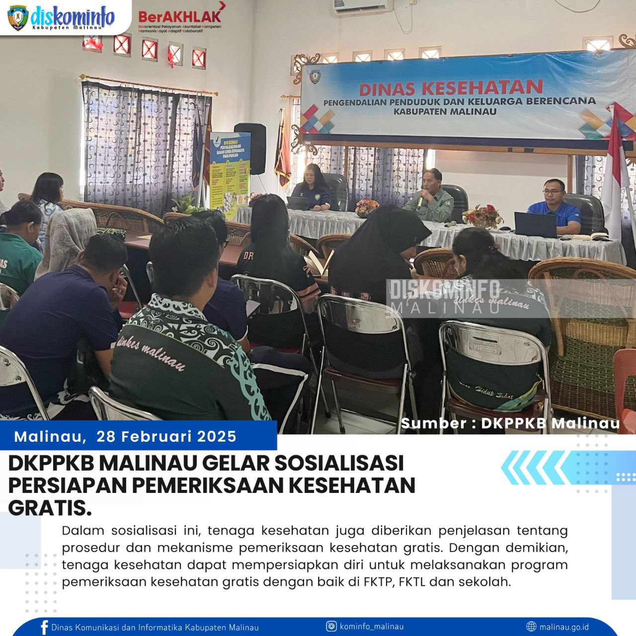 DKPPKB Malinau Gelar Sosialisasi Persiapan Pemeriksaan Kesehatan Gratis main image