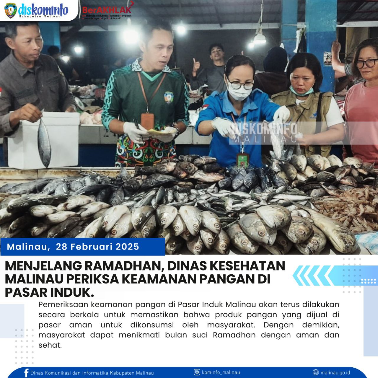 Menjelang Ramadhan, DKPPKB Malinau Periksa Keamanan Pangan di Pasar Induk main image