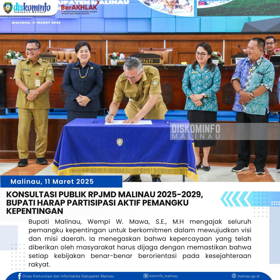 Konsultasi Publik RPJMD Malinau 2025-2029, Bupati Harap Partisipasi Aktif Pemangku Kepentingan main image