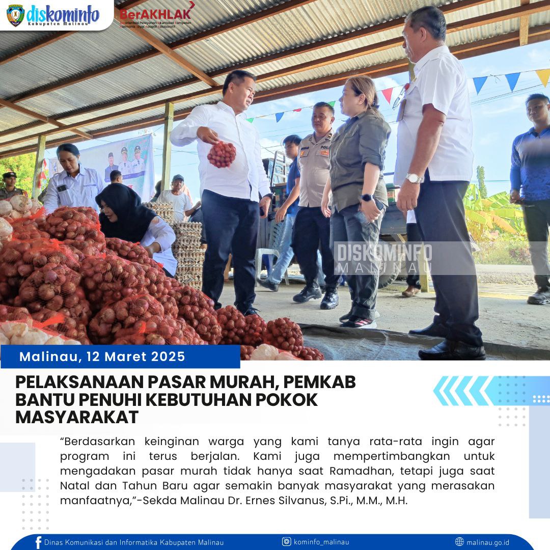 Pelaksanaan Pasar Murah, Pemkab Bantu Penuhi Kebutuhan Pokok Masyarakat main image