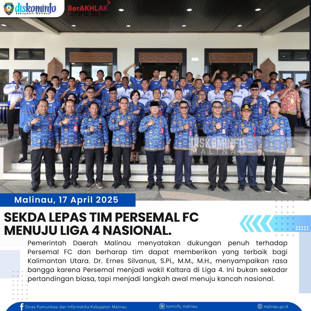 Sekda Lepas Tim Persemal FC Menuju Liga 3 Nasional main image
