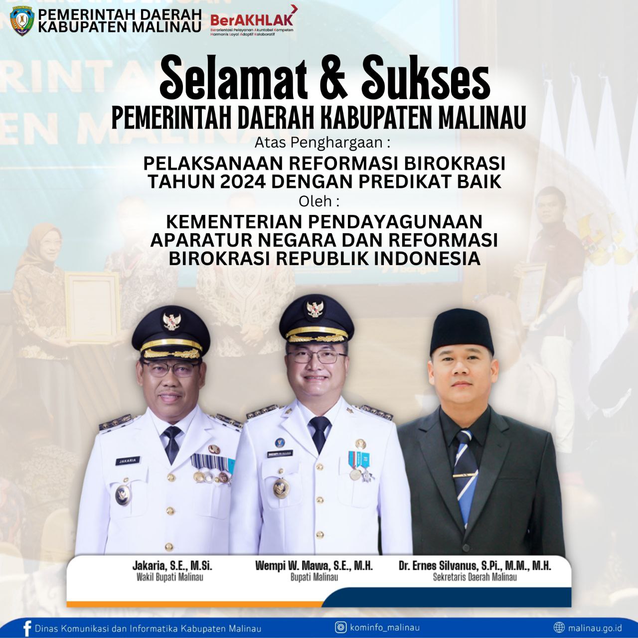 Bupati Terima Penghargaan MenPANRB, Raih Peringkat 4 Instansi Dengan Indeks RB Tertinggi Nasional image 2