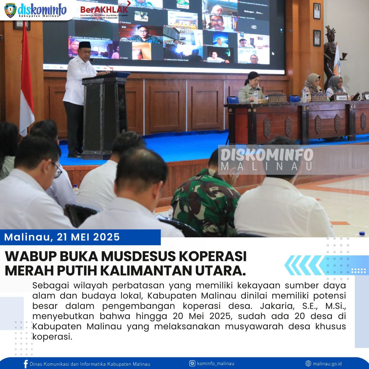 Wabup Buka Musdesus Koperasi Merah Putih Kalimantan Utara main image