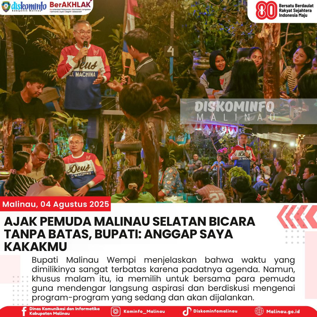 Ajak Pemuda Malinau Selatan Bicara Tanpa Batas, Bupati: Anggap Saya Kakakmu main image