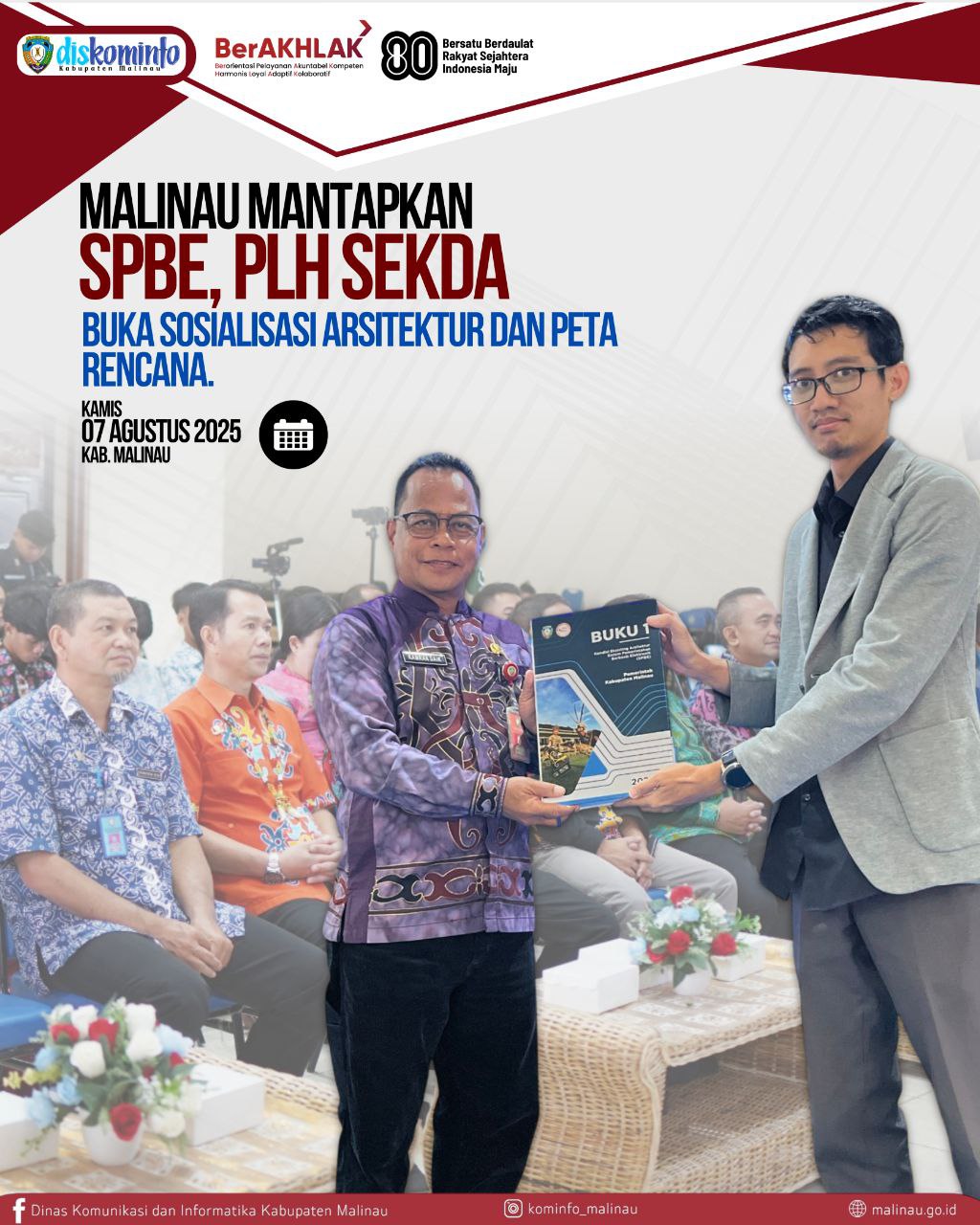 Malinau Mantapkan SPBE, Plh Sekda Malinau Buka Sosialisasi Arsitektur dan Peta Rencana SPBE main image