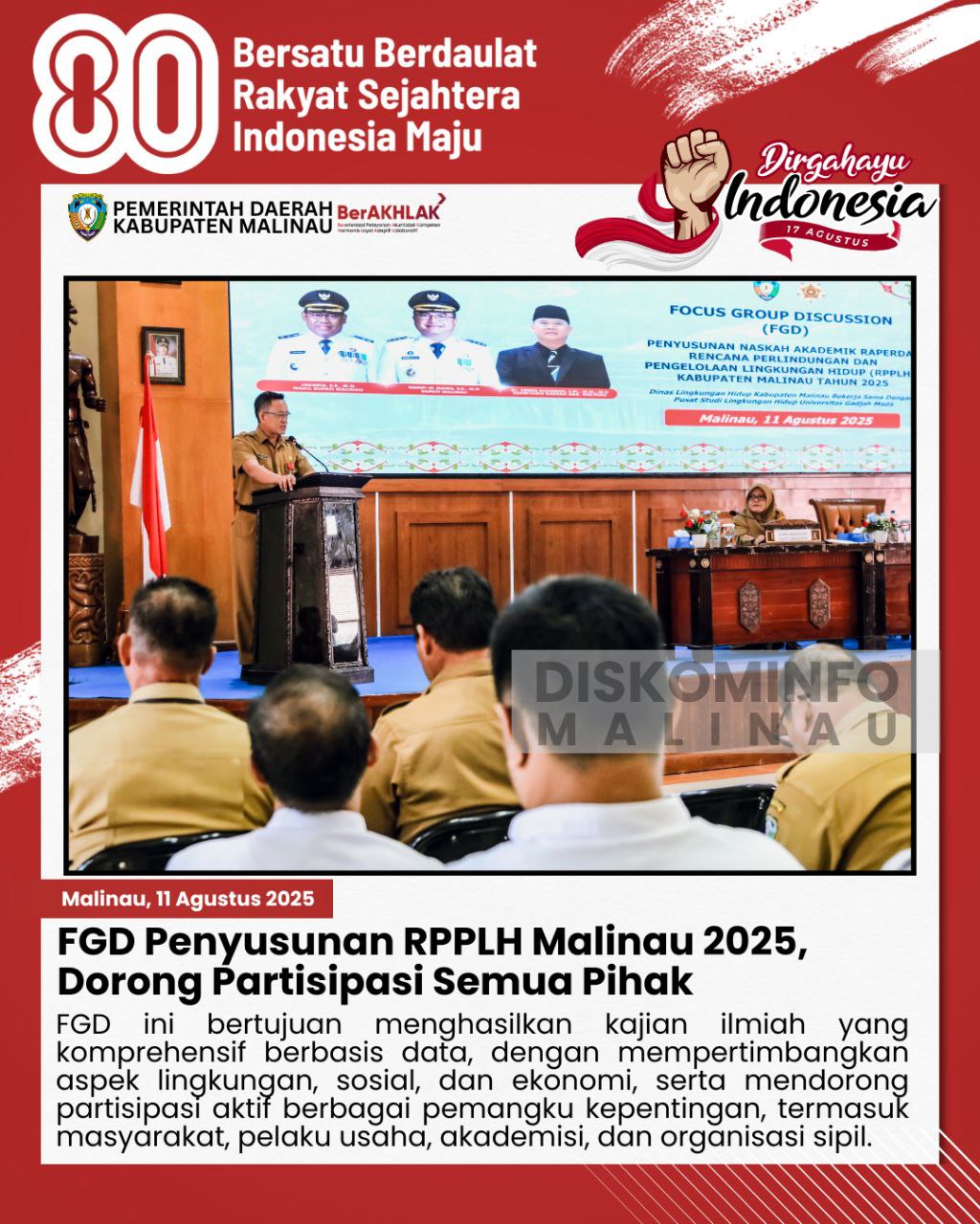 FGD Penyusunan RPPLH Malinau 2025, Dorong Partisipasi Semua Pihak main image