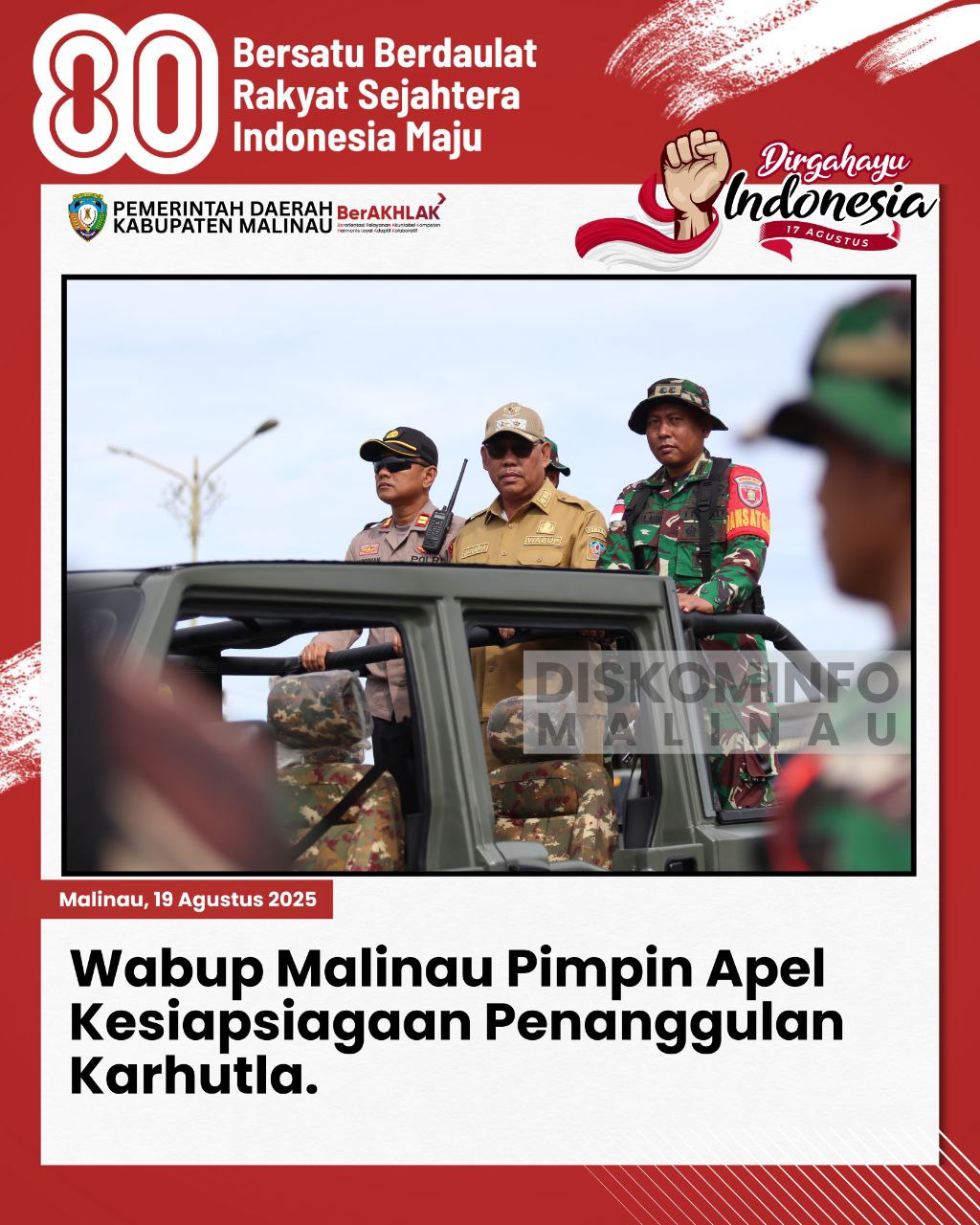 Wabup Malinau Pimpin Apel Kesiapsiagaan Penanggulangan Karhutla main image