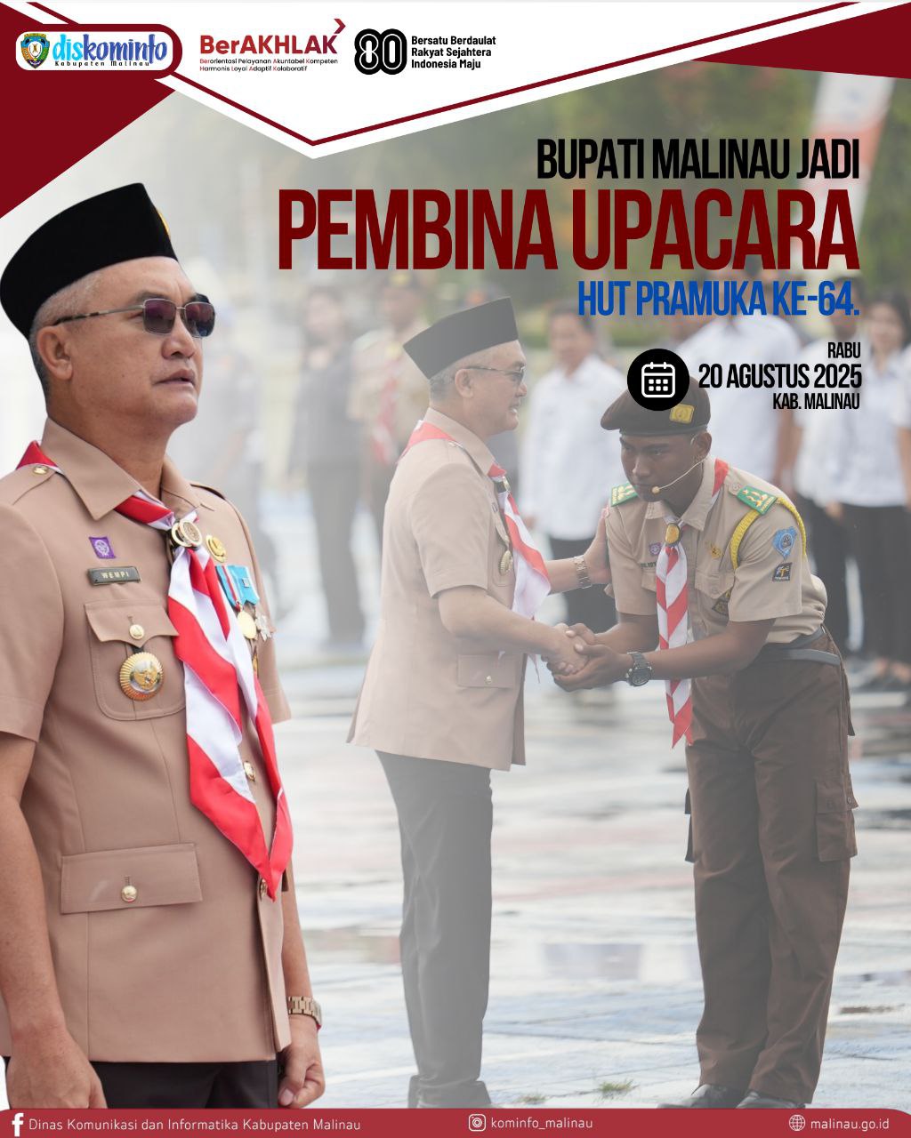 Bupati Malinau Jadi Pembina Upacara HUT Pramuka ke-64 main image