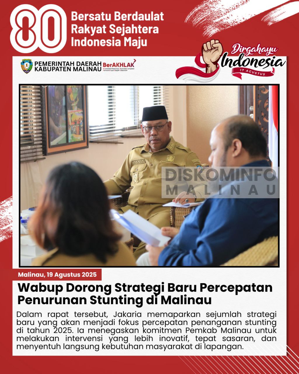 Wabup Dorong Strategi Baru Percepatan Penurunan Stunting di Malinau main image