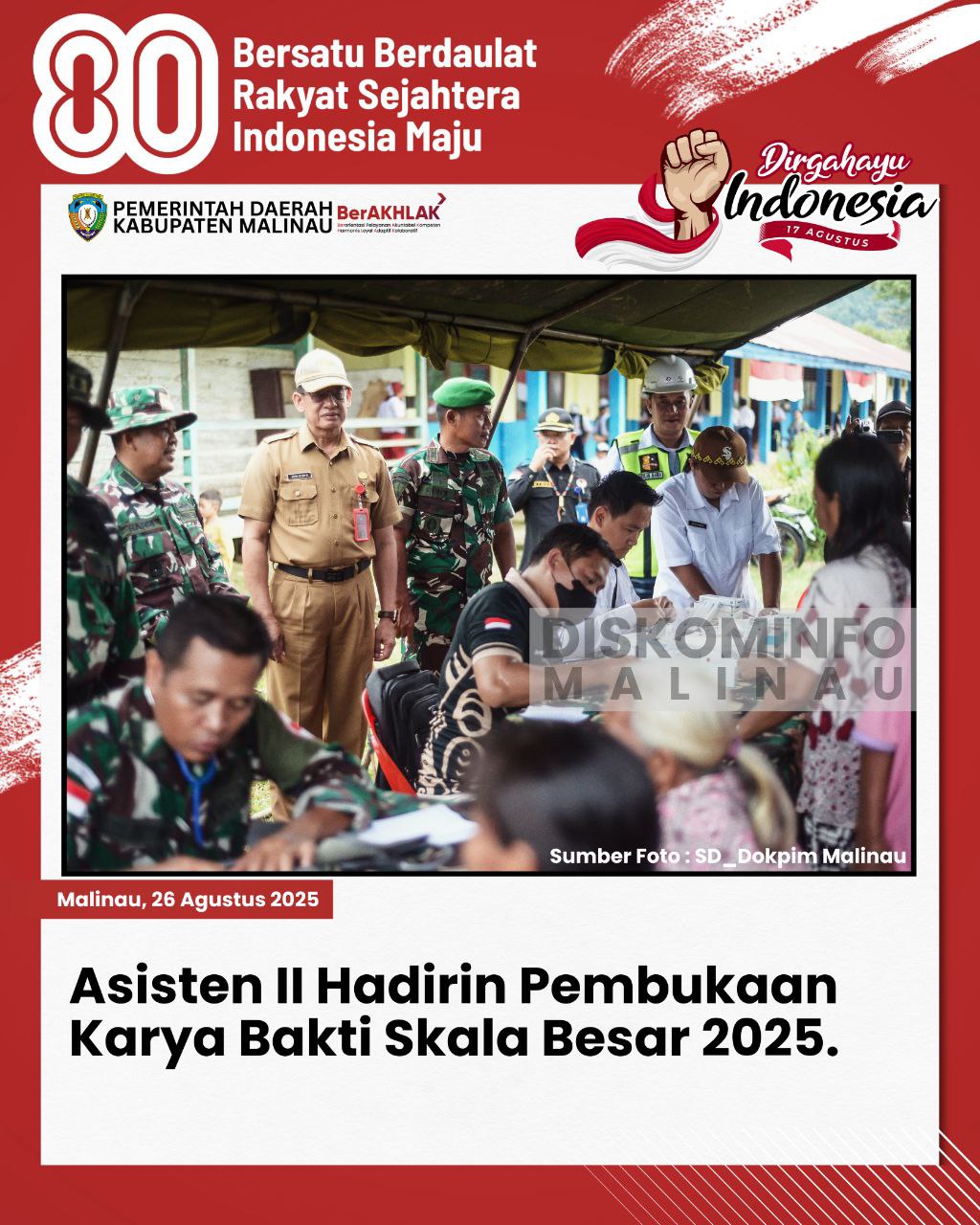 Asisten II Hadiri Pembukaan Karya Bakti Skala Besar 2025 main image