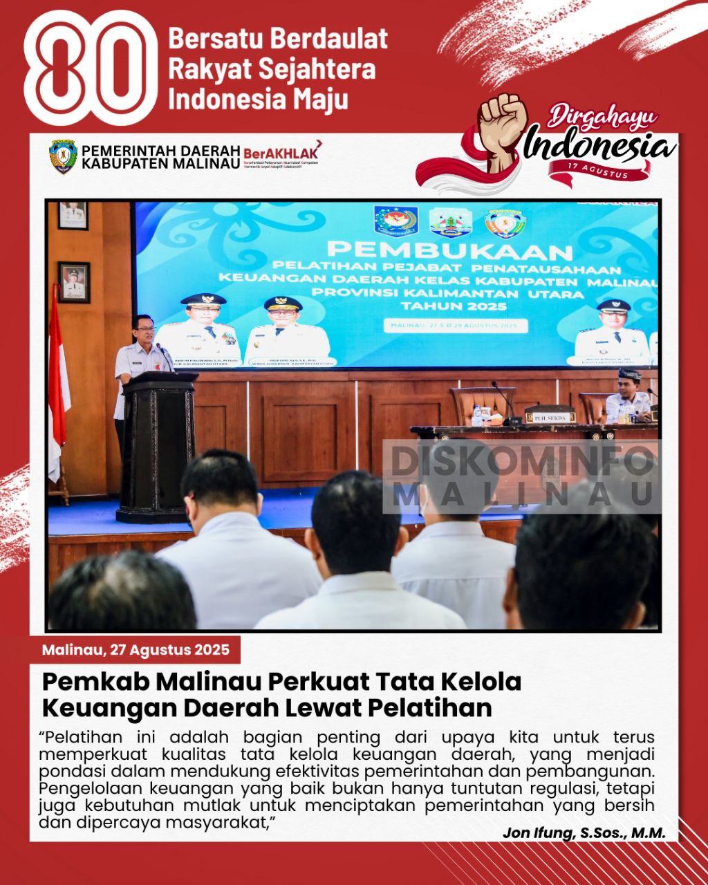 Pemkab Malinau Perkuat Tata Kelola Keuangan Daerah Lewat Pelatihan main image