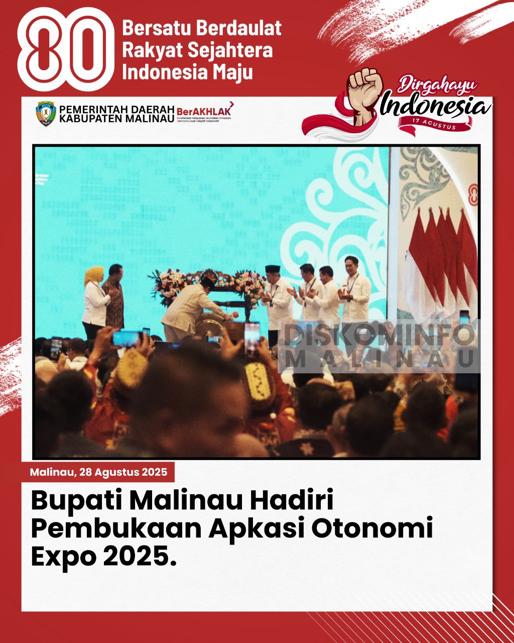 Bupati Malinau Hadiri Pembukaan Apkasi Otonomi Expo 2025 main image