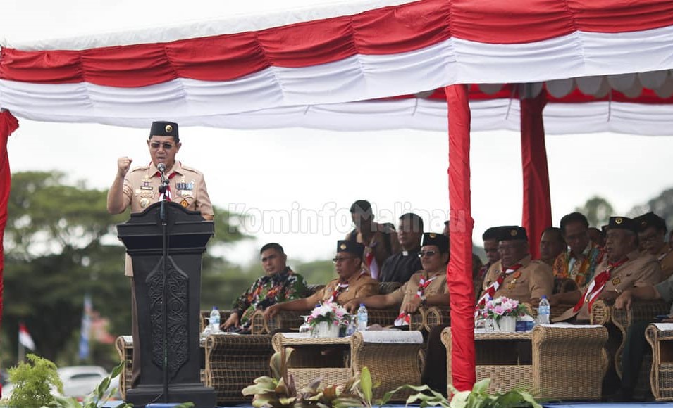 Rayakan HUT Pramuka ke- 58 Tingkat Provinsi, Pemprov Berikan Apresiasi Kepada Pemkab Malinau