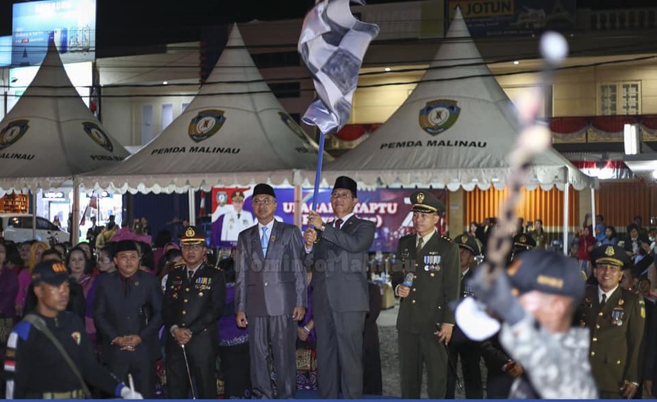 Upacara Taptu (Pawai Obor) Meriahkan HUT RI di Kabupaten Malinau