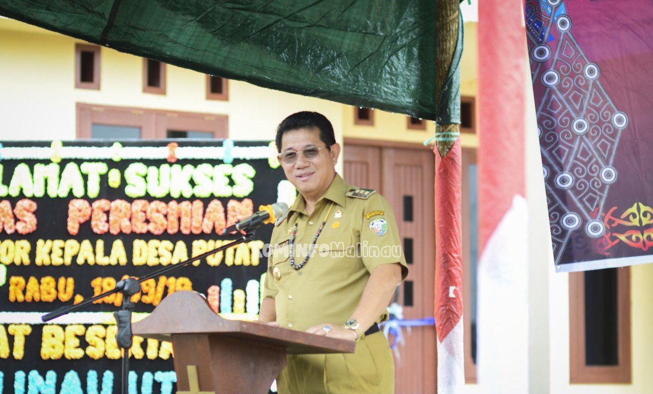 Resmikan Kantor Desa dan Balai Adat Desa Putat, Bupati Malinau Sebut sebagai Bukti Kemandirian Desa