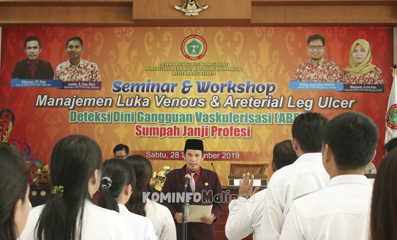 PPNI Kabupaten Malinau Gelar Sumpah Janji Profesi dan Seminar