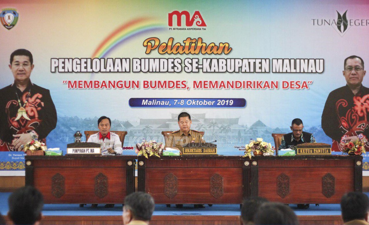 Sekda Malinau Buka Pelatihan Pengelolaan Bumdes Se-Kabupaten Malinau